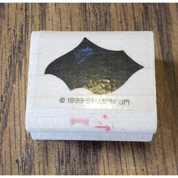 Stampin Up Black Abstract Bird 2 Inch Wood Mounted Rubber Stamp - Picture 1 of 8